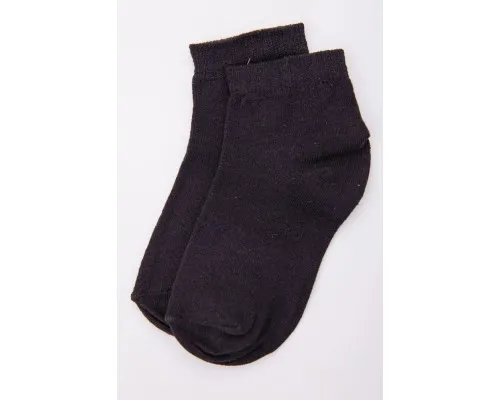 Дитячі однотонні шкарпетки, чорного кольору, 167R605-1