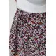 Шорти-спідниця з квітковим принтом, колір чорно-рожевий, 102R5256-1
