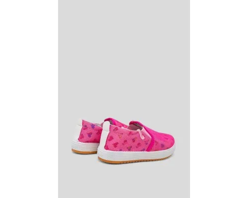 Сліпони дитячі текстиль, колір рожево-білий, 243RC27-1