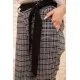 Жіночі вкорочені штани, в клітку, колір Сірий, 172R9313-2