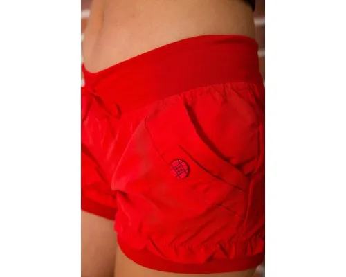 Жіночі бавовняні шорти, на резинці, колір Червоний, 167R7012-1