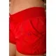 Жіночі бавовняні шорти, на резинці, колір Червоний, 167R7012-1