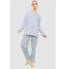 Піжама жіноча утеплена, колір сірий, 219R005-1
