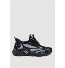 Кросівки чоловічі текстиль, колір чорно-сірий, 243RU312-1