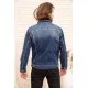 Джинсова куртка чоловіча, колір синій, 157R4606