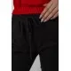 Спортивний жіночий костюм, колір чорно-червоний, 244R185