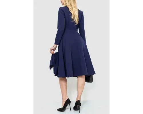 Ошатне плаття, колір темно-синій, 214R305