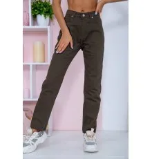 Жіночі джинси МОМ прямого крою, колір Хакі, 164R3363