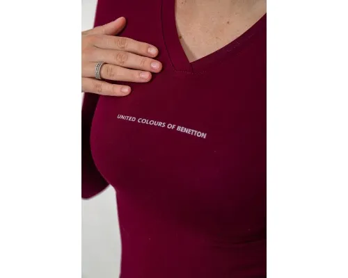 Кофта жіноча укорочена, колір бордовий, 186R651