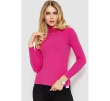 Стильний жіночий гольф у рубчик, колір рожевий, 204R001
