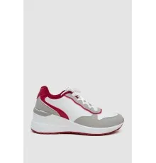 Кросівки жіночі, колір біло-бордовий, 248RNG03-1