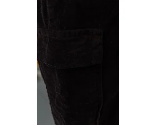 Штани жіночі вельвет, колір чорний, 164R259