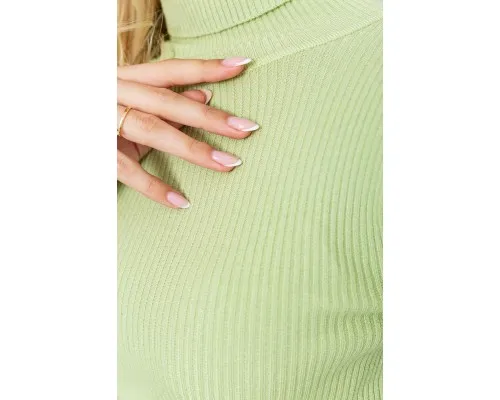 Гольф жіночі базовий в рубчик, колір фісташковий, 204R001-1