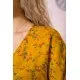 Вільна сукня, в квітковий принт, колір Гірчичний, 115R0463-2