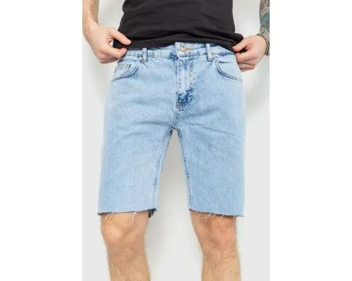 Шорти чоловічі джинсові, колір світло-блакитний, 157R3721-20