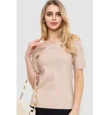 Футболка-блуза жіноча стрейч, колір бежевий, 186R016