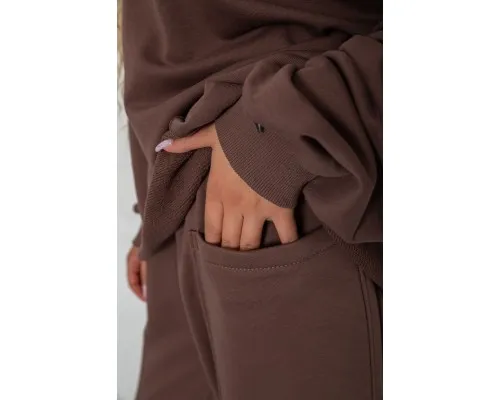 Спорт костюм жіночий двонитка, колір коричневий, 102R7722