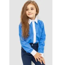 Блузка ошатна для дівчаток, колір темно-блакитний, 172R099