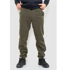 Спорт штани чоловічі на флісі, колір хакі, 241R001