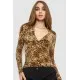Блуза, колір леопардовий, 186R235