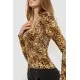 Блуза, колір леопардовий, 186R235