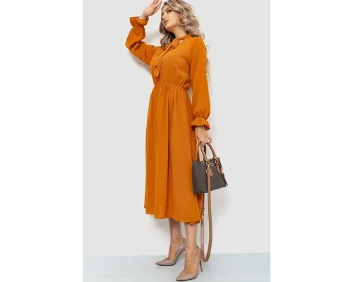 Ошатне плаття, колір бурштиновий, 204R601