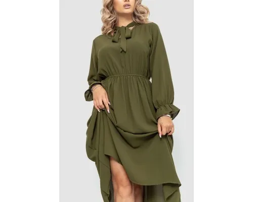 Ошатне плаття, колір хакі, 204R601