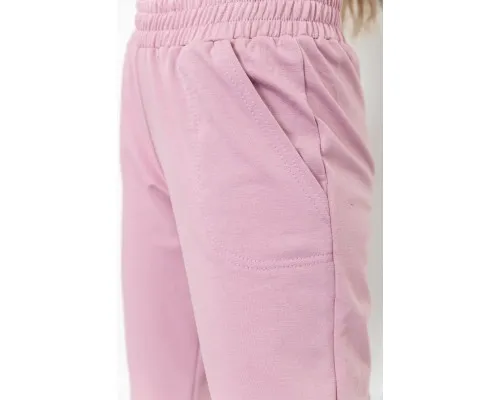 Спорт штани жіночі двонитка, колір пудровий, 226R030