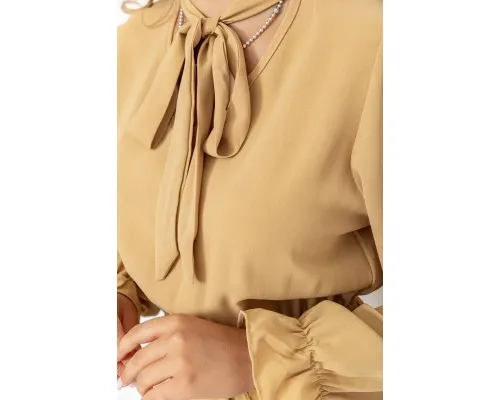 Ошатне плаття, колір бежевий, 204R601