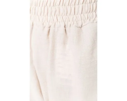 Шорти жіночі вільного крою тканина льон, колір світло-бежевий, 177R023