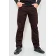 Штани чоловічі на флісі, колір коричневий, 129R2009