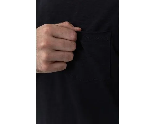 Футболка чоловіча з кишенею, колір чорний, 208R2167