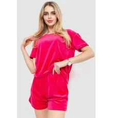 Домашній костюм велюровий, колір рожевий, 102R272-3