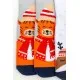 Комплект жіночих шкарпеток новорічних 3 пари, колір світло-сірий, темно-сірий, білий, 151R258