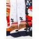 Комплект жіночих шкарпеток новорічних 3 пари, колір світло-сірий, темно-сірий, білий, 151R258