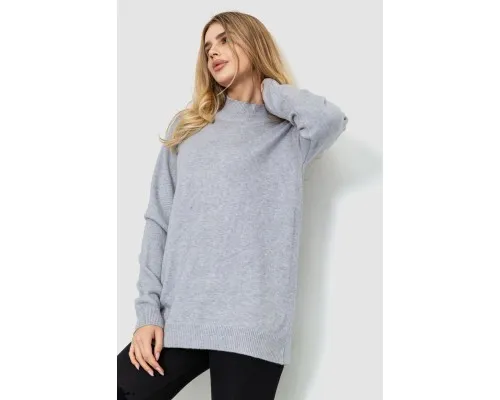 Жіночий светр в'язаний, колір сірий, 204R179