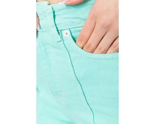 Джинсові шорти жіночі, колір м'ятний, 214R245