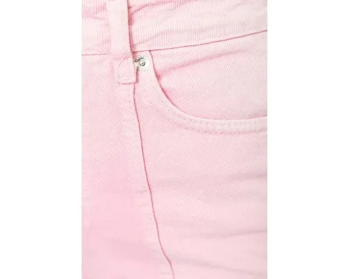 Джинсові шорти жіночі, колір рожевий, 214R245