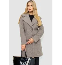 Пальто жіноче, колір сіро-бежевий, 186R356