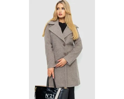 Пальто жіноче, колір сіро-бежевий, 186R356