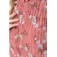 Сукня вільного крою з квітковим принтом, колір сливовий, 204R201