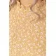 Сукня вільного крою з квітковим принтом, колір бежевий, 204R201