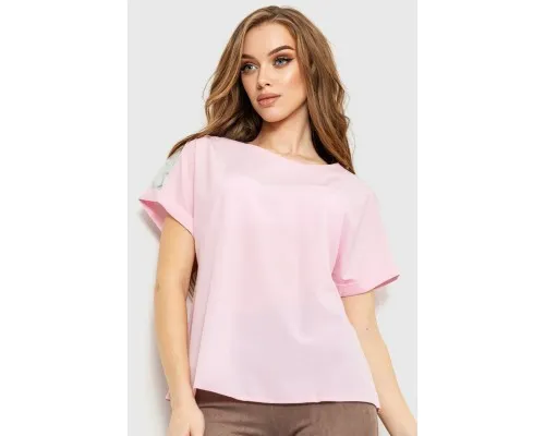 Блуза повсякденна, колір світло-рожевий, 230R101-2