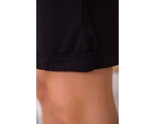 Жіночі шорти на резинці, чорного кольору, 119R510-4