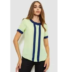 Блуза ошатна, колір салатовий, 186RA103