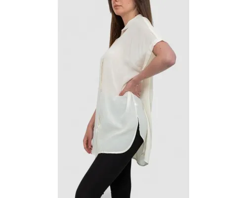 Сорочка жіноча однотонна на ґудзиках, колір молочний, 102R5230