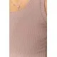 Костюм жіночий в рубчик повсякденний, колір темно-бежевий, 214R700