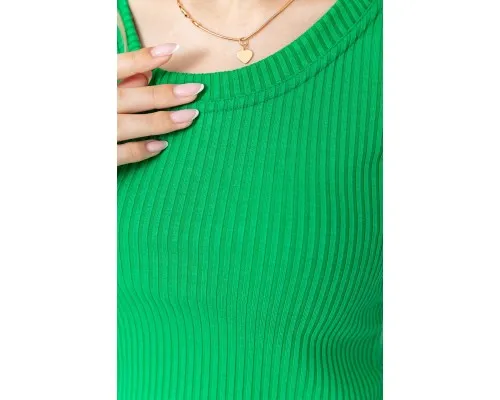 Костюм жіночий в рубчик повсякденний, колір зелений, 214R700