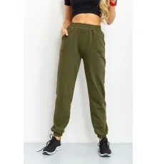 Спорт штани жіночі, колір темно-зелений, 206R001
