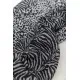 Шарф жіночий з принтом, колір сіро-чорний, 244R011-1